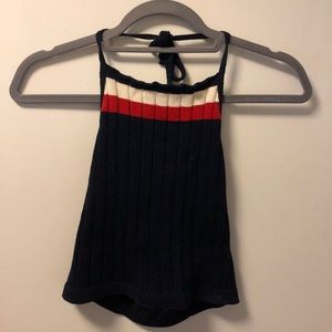 Knit halter top
